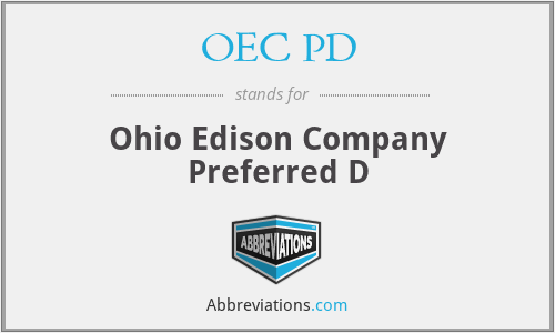 OEC PD - Ohio Edison Company Preferred D